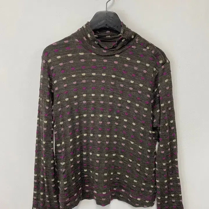 [BUNJANG] Chamois Depo Vintage Long Sleeve Knit Top / 빈티지 Chamois Depo 숄더 스냅 버튼 디테일 롱슬리브 니트