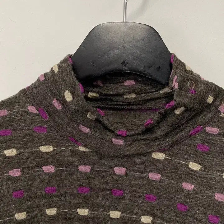 [BUNJANG] Chamois Depo Vintage Long Sleeve Knit Top / 빈티지 Chamois Depo 숄더 스냅 버튼 디테일 롱슬리브 니트