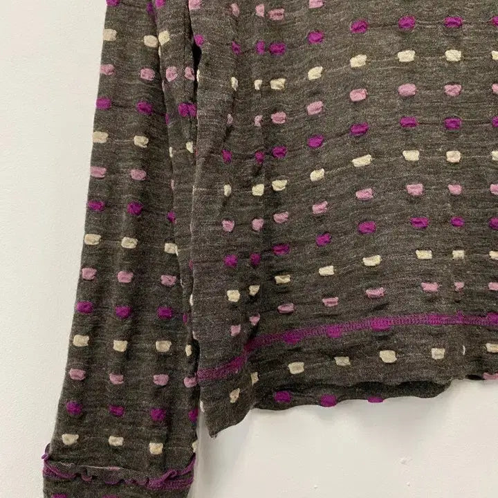 [BUNJANG] Chamois Depo Vintage Long Sleeve Knit Top / 빈티지 Chamois Depo 숄더 스냅 버튼 디테일 롱슬리브 니트