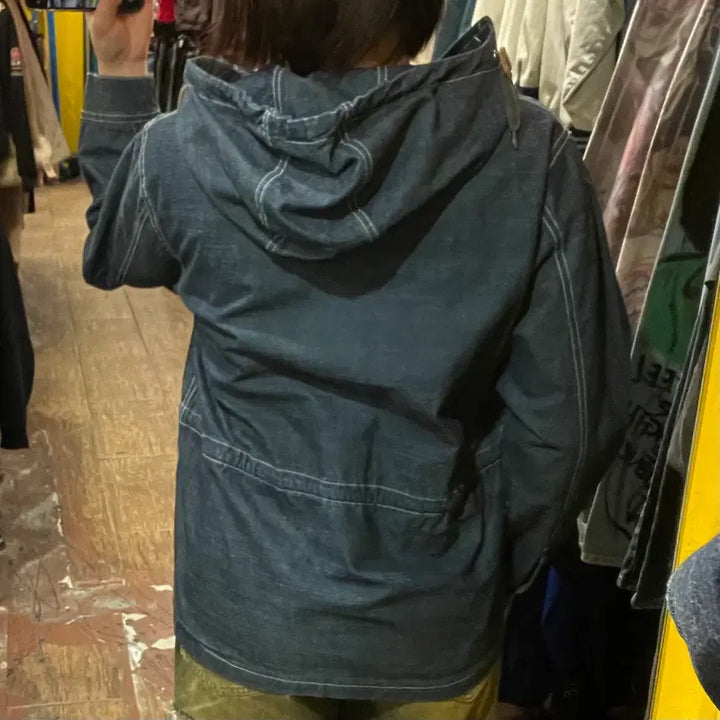 [BUNJANG] Prism Works Denim Hoodie / [HI] 프리즘웍스 데님 후드