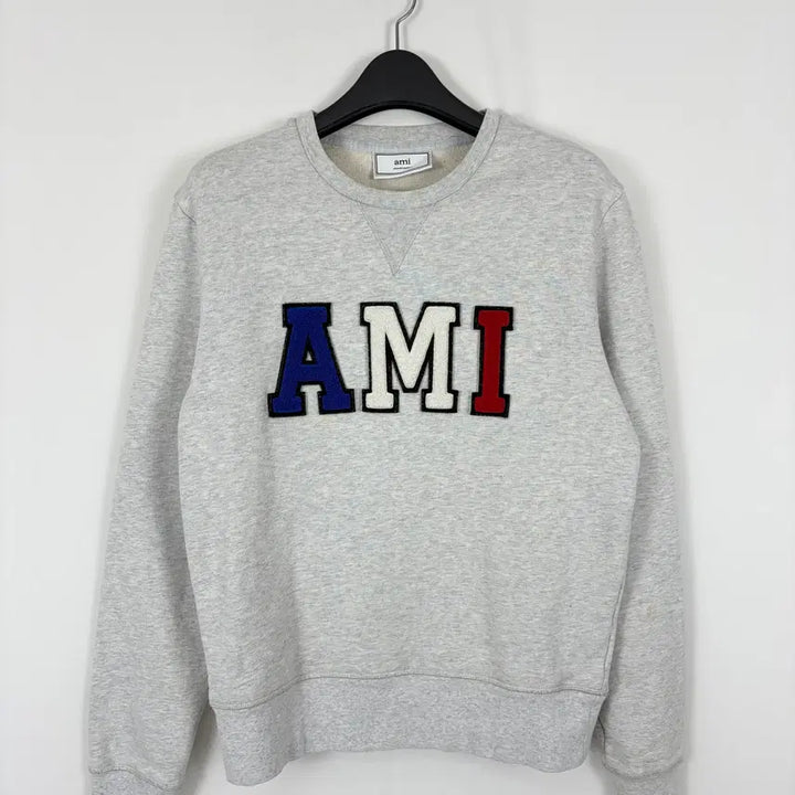 [BUNJANG] AMI Paris Tricolor Logo Sweatshirt / a94) 아미 AMI Paris 삼색 로고 맨투맨