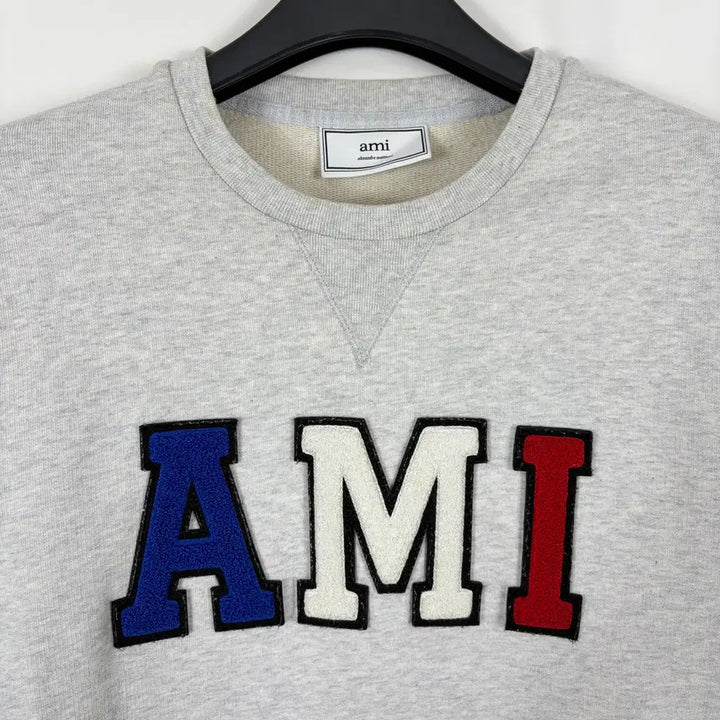 [BUNJANG] AMI Paris Tricolor Logo Sweatshirt / a94) 아미 AMI Paris 삼색 로고 맨투맨