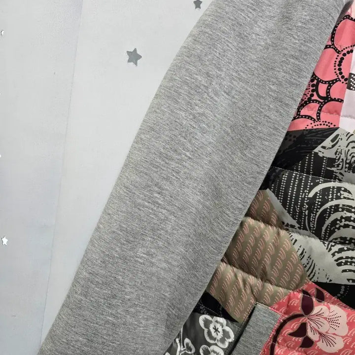 [BUNJANG] Rocco Ragni Flower Patch Hooded Quilted Jacket / Rocco Ragni 플라워 패치 후드 퀼팅 자켓 42