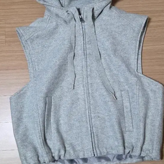 [BUNJANG] Hooded Vest Gray / 후드 조끼 그레이