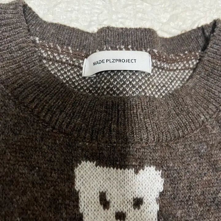 [BUNJANG] Please Project Bear Knit Vest / 플리즈프로젝트 곰돌이 니트조끼 베스트