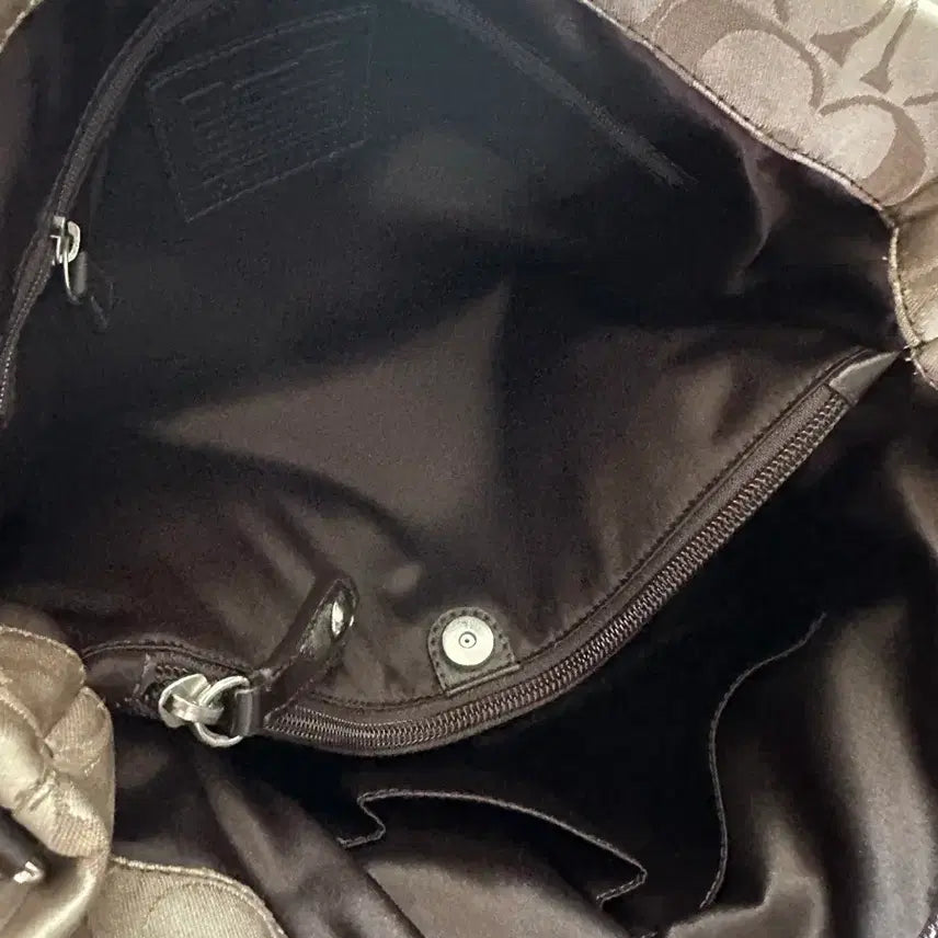[BUNJANG] Coach Signature Shoulder Bag Tote Bag / 코치 시그니처 자카드,가죽숄더백 토트백