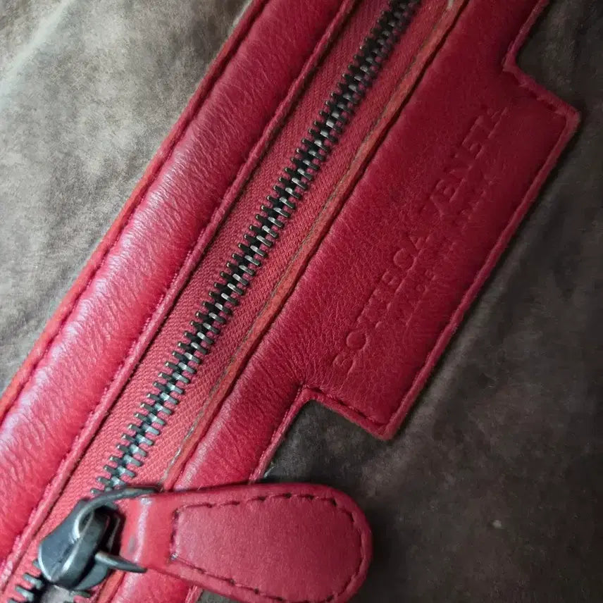 [BUNJANG] Bottega Veneta Intrecciato Red Shoulder Bag / 보테가베네타 레드 인트레치아토 숄더백