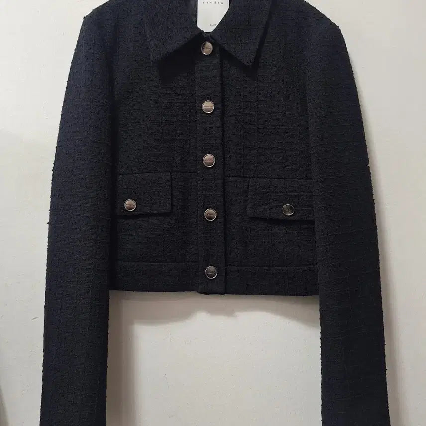 [SOLD OUT] 산드로 블랙 트위드 자켓
