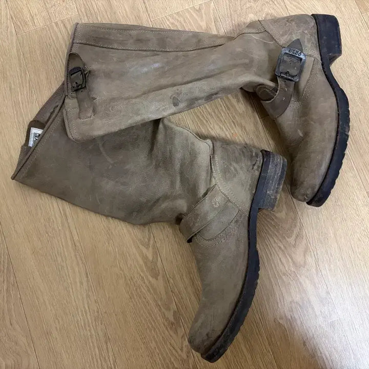 [BUNJANG] Frye Veronica Brown Leather Engineer Boots / 프라이 베로니카 브라운 가죽 엔지니어 부츠 7.5 245