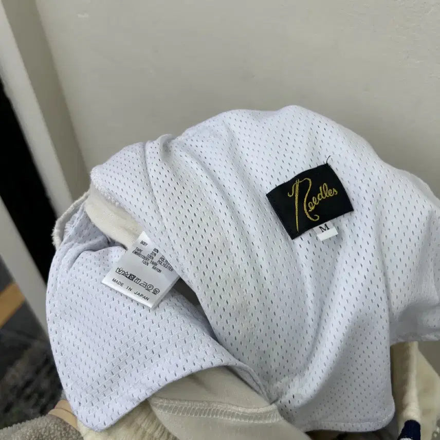 [BUNJANG] Needles Straight Poly Smooth Ice White Track Pants / 16382 - 니들스 스트레이트 폴리 스무스 아이스 화이트 트랙 팬츠