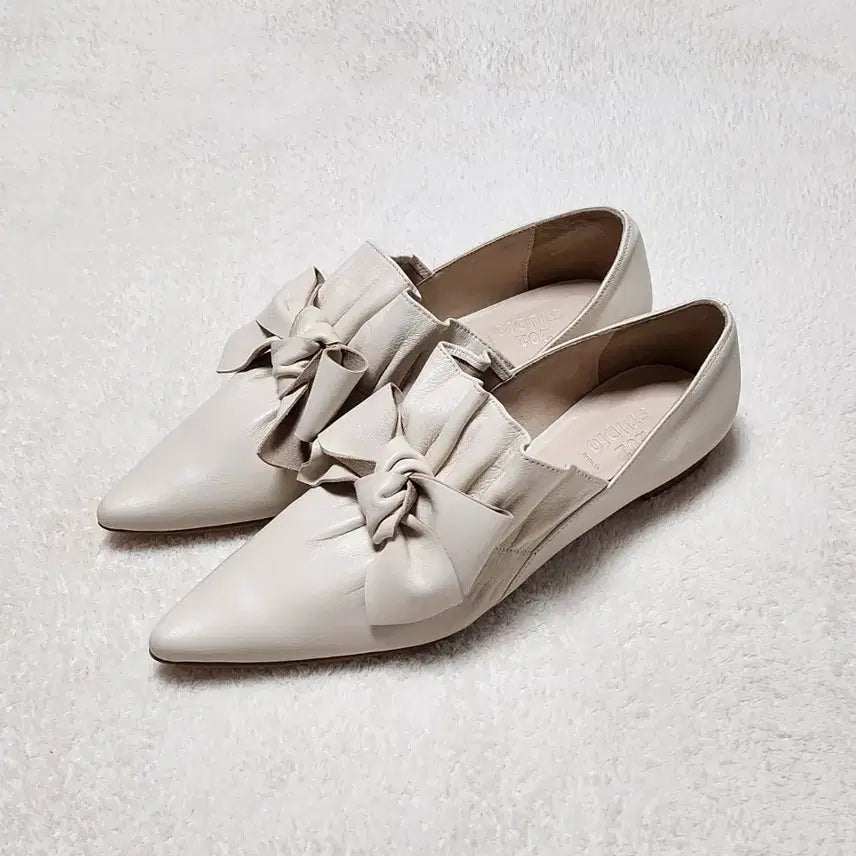 [BUNJANG] Marine Lambskin Ribbon Loafers / 새상품/마린 양가죽 리본 로퍼37.5