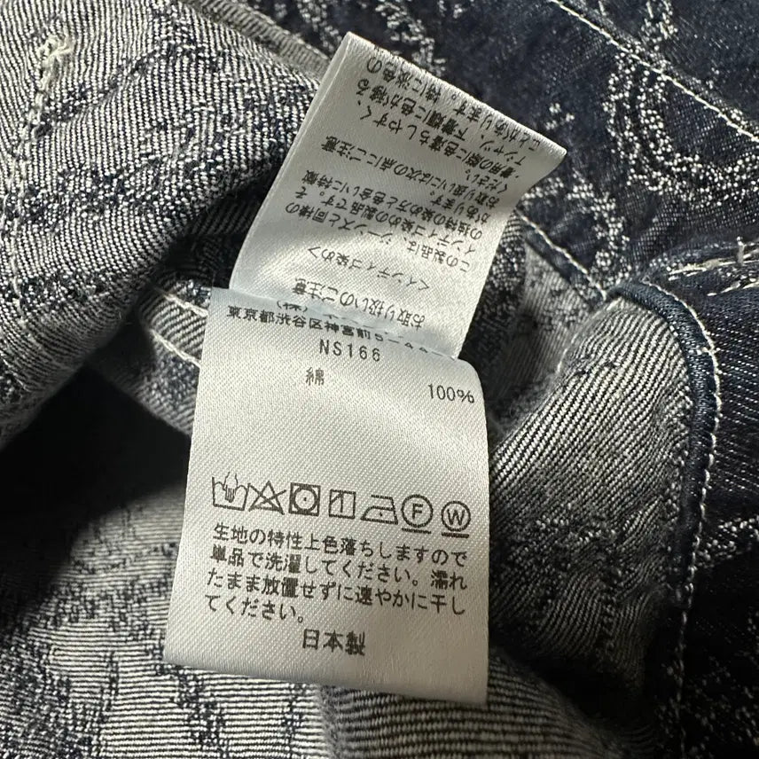 [BUNJANG] Needles Paisley Denim Jacket / NEEDLES japan made paisley denim jakcet