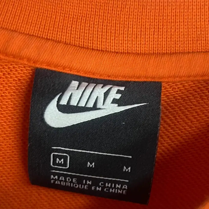 [BUNJANG] Nike Logo Orange Sweatshirt / 나이키 로고 오렌지 맨투맨