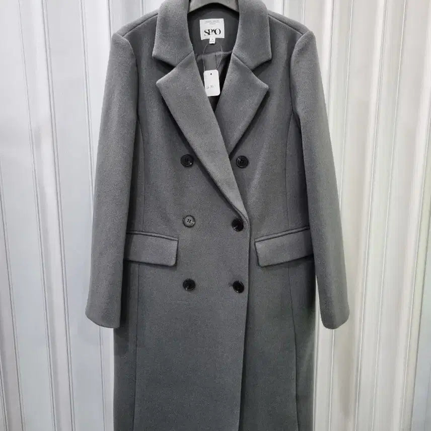 [BUNJANG] SPAO Double Button Long Coat / SPAO 더블 버튼 롱 코트