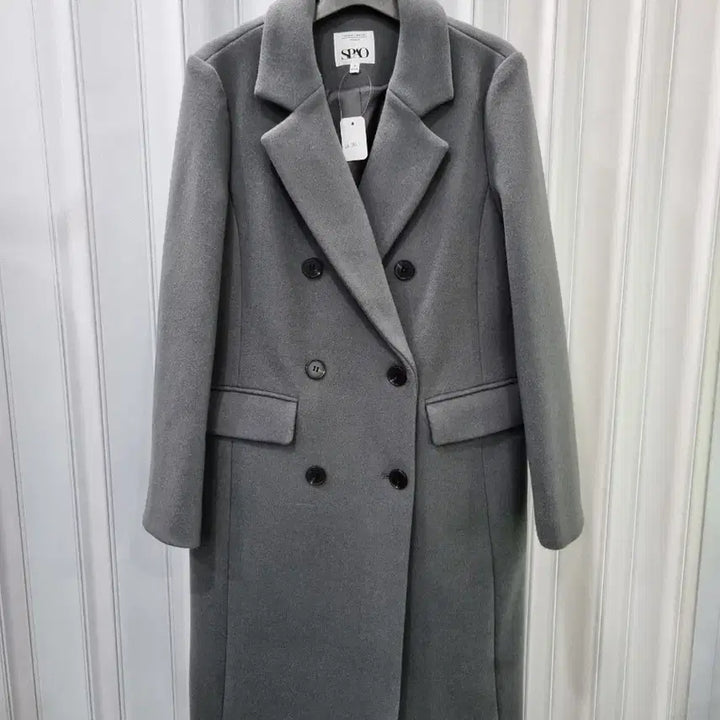 [BUNJANG] SPAO Double Button Long Coat / SPAO 더블 버튼 롱 코트