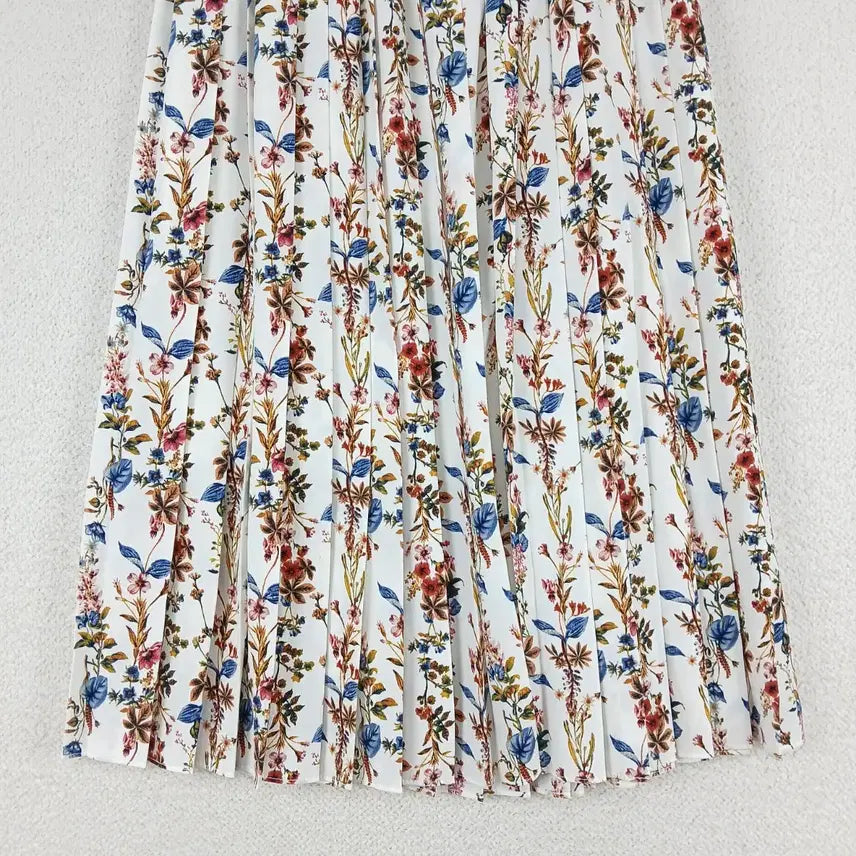 [BUNJANG] Irving Place Floral Pleated Midi Skirt / Irving Place 여성 플리츠 밴딩 스커트(55~66)