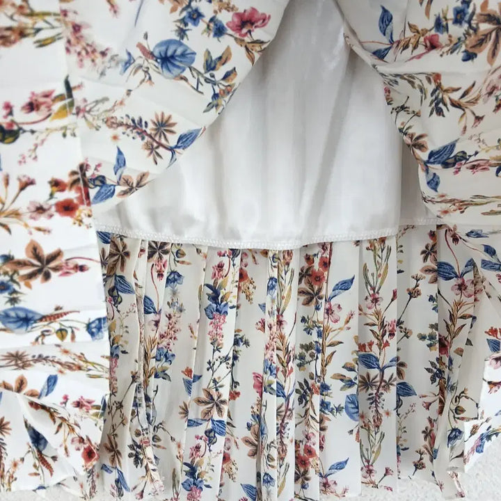 [BUNJANG] Irving Place Floral Pleated Midi Skirt / Irving Place 여성 플리츠 밴딩 스커트(55~66)