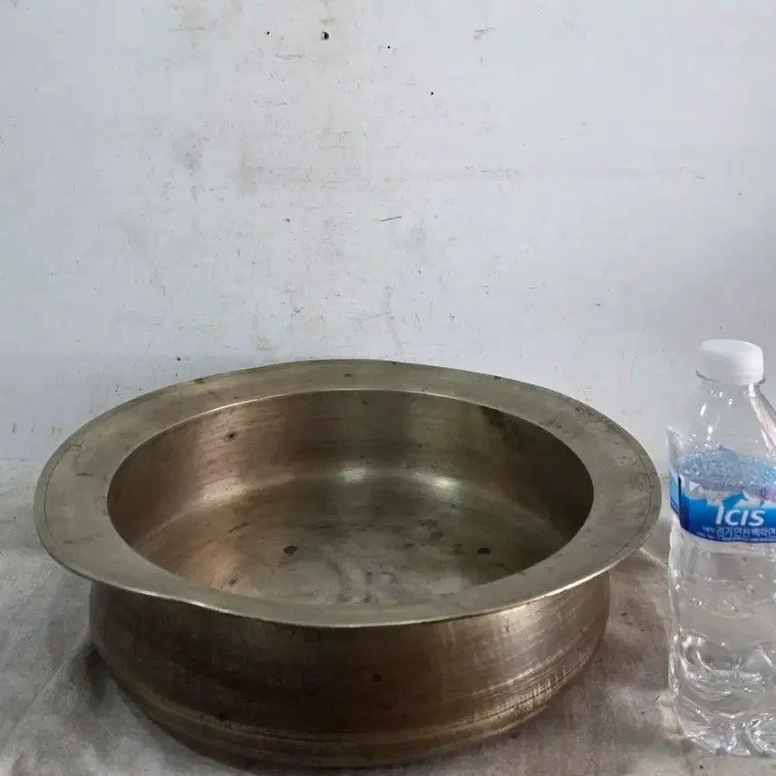 [BUNJANG] Antique Bangjja Bronze Basin / 옛날 방짜 놋대야