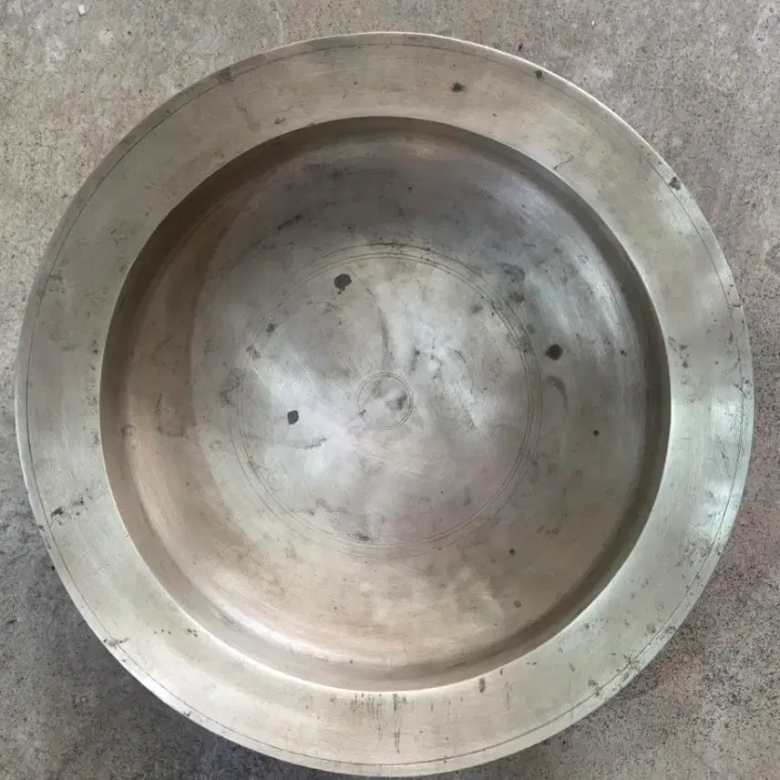 [BUNJANG] Antique Bangjja Bronze Basin / 옛날 방짜 놋대야