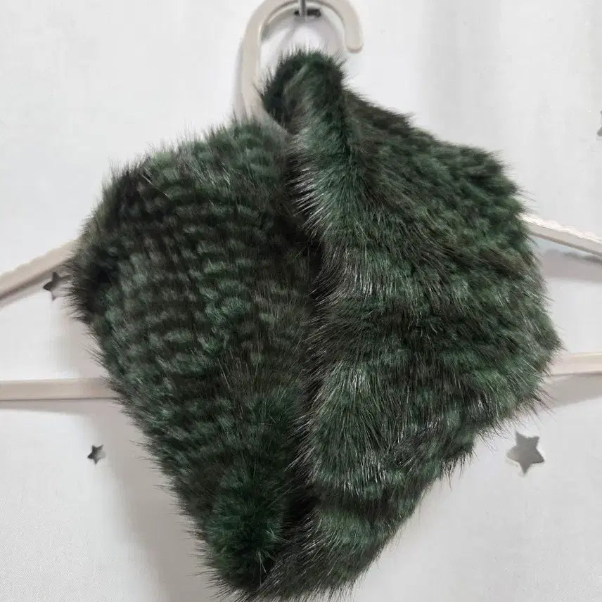 [BUNJANG] Mink Green Scarf / 밍크 그린 목도리