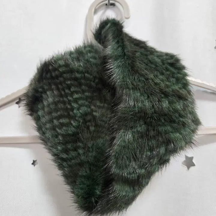 [BUNJANG] Mink Green Scarf / 밍크 그린 목도리