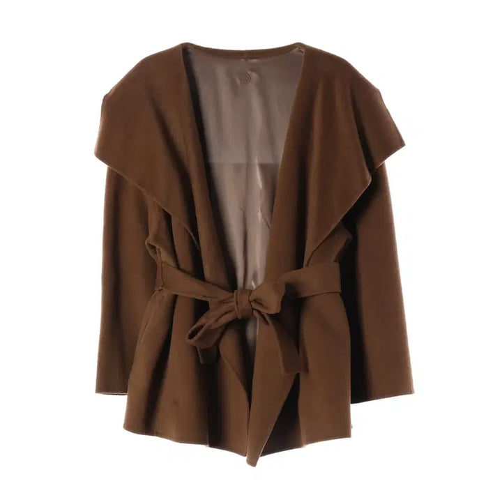 [BUNJANG] YUMER Virgin Wool Cashmere Blend Jeanne High Neck Short Coat / 유메르 버진 울 캐시미어 블렌드 잔느 하이넥 숏 코트