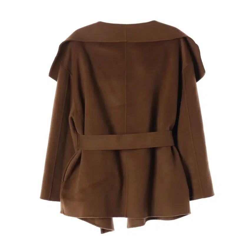 [BUNJANG] YUMER Virgin Wool Cashmere Blend Jeanne High Neck Short Coat / 유메르 버진 울 캐시미어 블렌드 잔느 하이넥 숏 코트