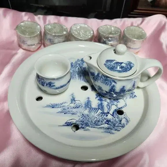 [BUNJANG] Jingdezhen China Tea Cup Set / 미사용//중국도자기 경덕진 차잔셋트