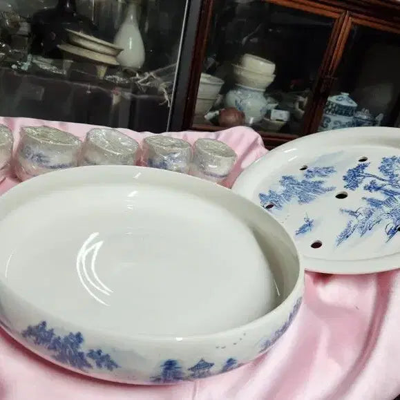 [BUNJANG] Jingdezhen China Tea Cup Set / 미사용//중국도자기 경덕진 차잔셋트