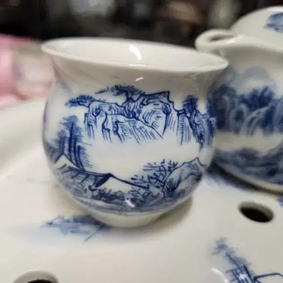 [BUNJANG] Jingdezhen China Tea Cup Set / 미사용//중국도자기 경덕진 차잔셋트