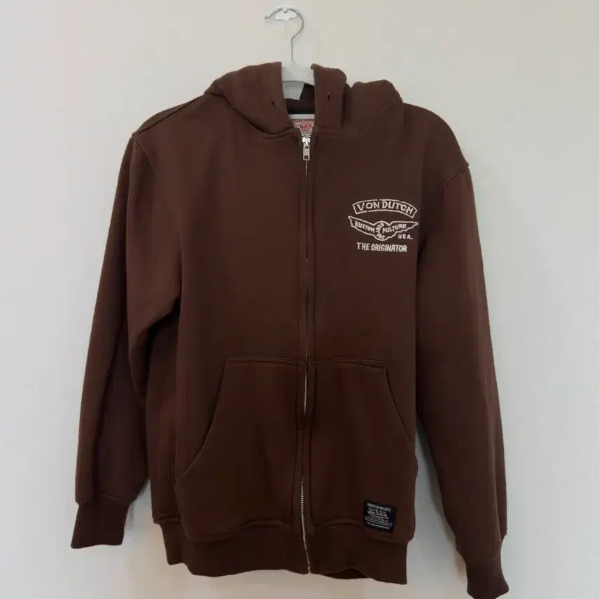 [SOLD OUT] [S] Von Dutch 본더치 브라운 후드집업