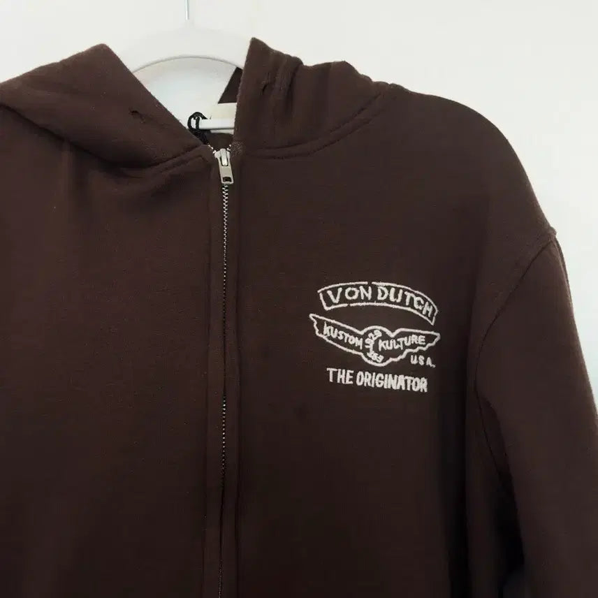 [SOLD OUT] [S] Von Dutch 본더치 브라운 후드집업