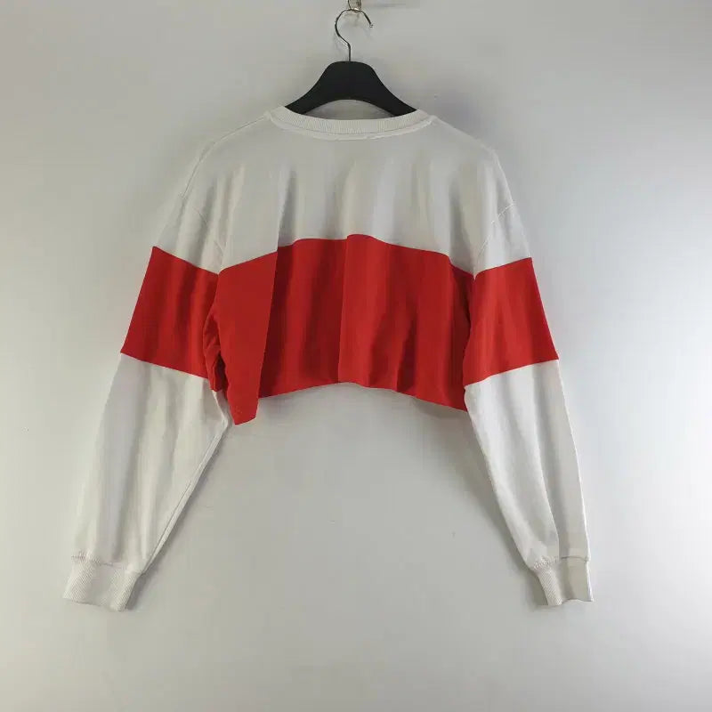 [BUNJANG] ZARA Crop Long Sleeve T-Shirt / 자라 여성M 크롭 긴팔티셔츠 새상품 M3459