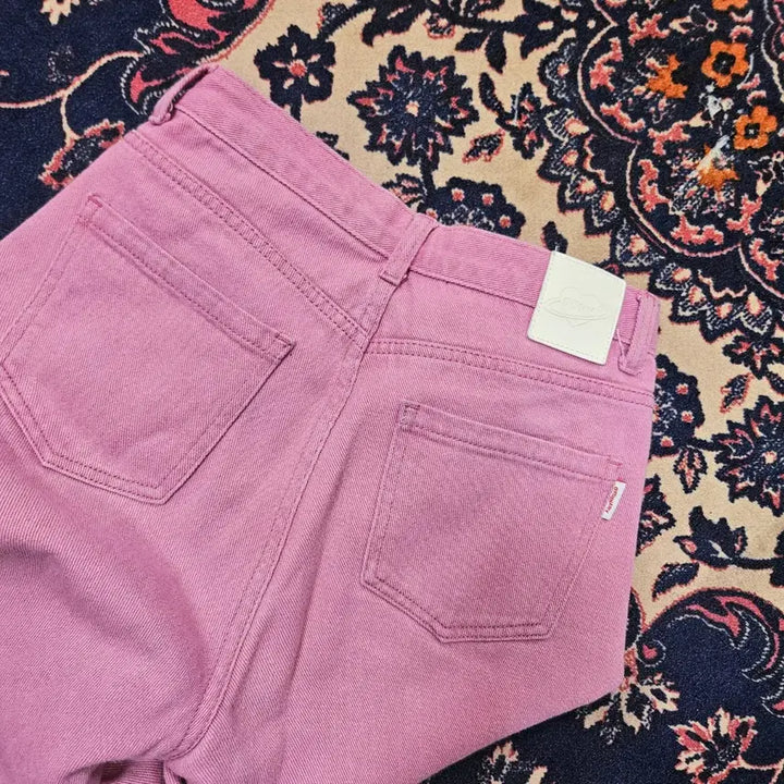 [BUNJANG] Ordinary Holiday Pink Denim Pants / 오디너리홀리데이 핑크 데님 팬츠