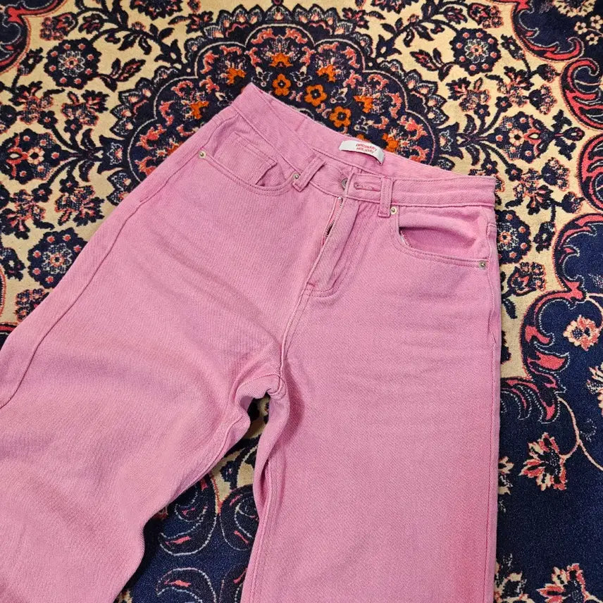 [BUNJANG] Ordinary Holiday Pink Denim Pants / 오디너리홀리데이 핑크 데님 팬츠