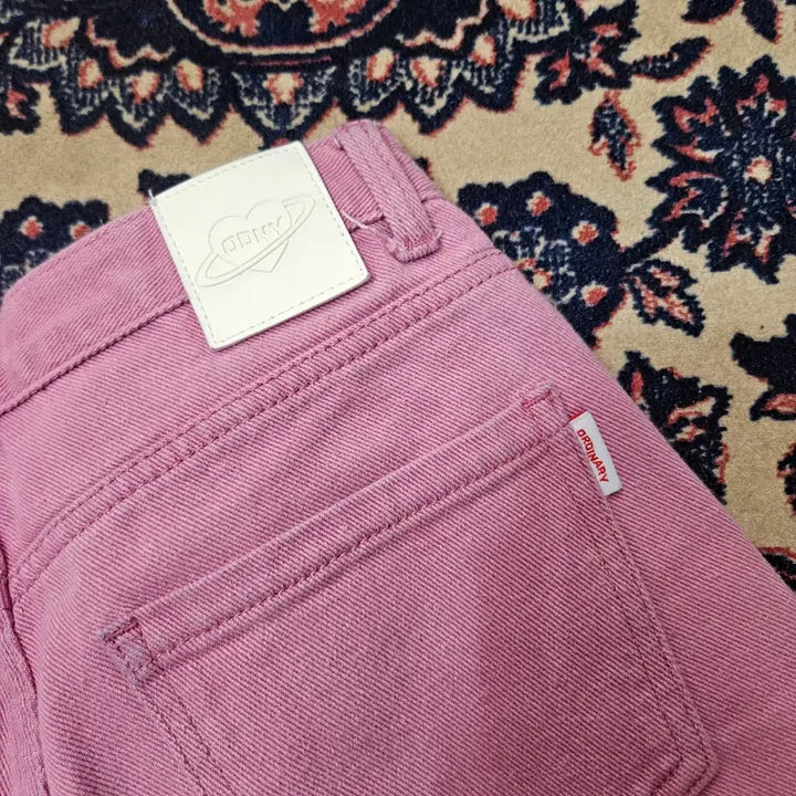 [BUNJANG] Ordinary Holiday Pink Denim Pants / 오디너리홀리데이 핑크 데님 팬츠