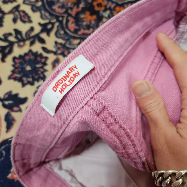 [BUNJANG] Ordinary Holiday Pink Denim Pants / 오디너리홀리데이 핑크 데님 팬츠
