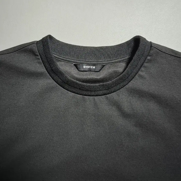 [BUNJANG] System Homme Poly-Cotton Blend Short Sleeve T-Shirt / 시스템옴므 폴리코튼 혼방 반팔티 100 블랙