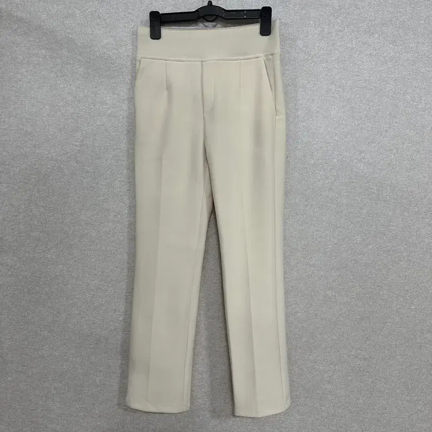 [BUNJANG] High-Waist Banding Slacks - Cream / 하이밴딩 슬랙스 S