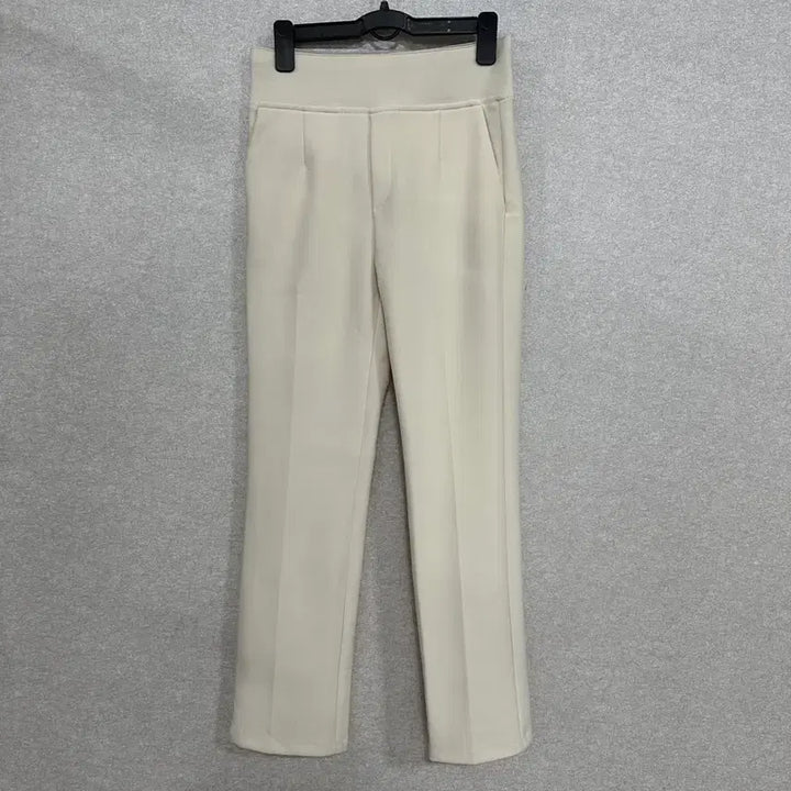 [BUNJANG] High-Waist Banding Slacks - Cream / 하이밴딩 슬랙스 S