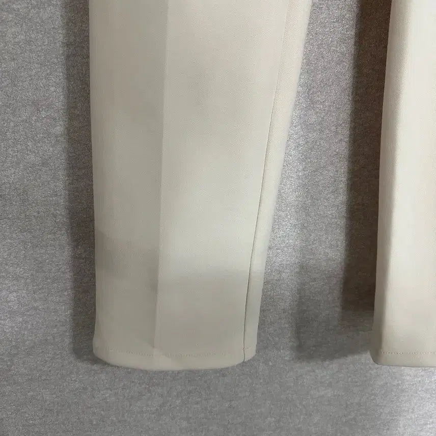 [BUNJANG] High-Waist Banding Slacks - Cream / 하이밴딩 슬랙스 S