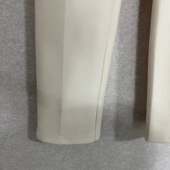 [BUNJANG] High-Waist Banding Slacks - Cream / 하이밴딩 슬랙스 S