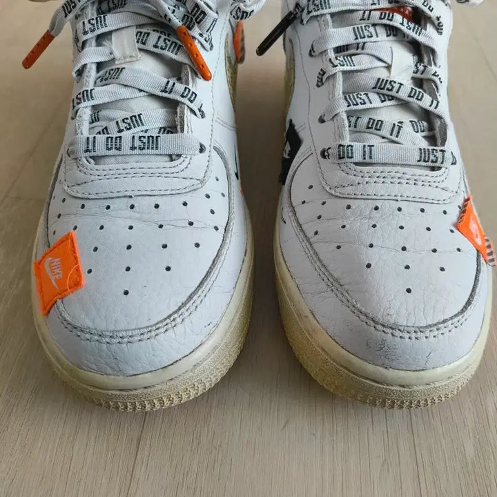 [BUNJANG] Nike Air Force 1 Low Just Do It Pack White Sneakers / 나이키 에어포스 1 로우 저스트두잇 팩 화이트