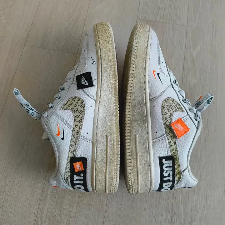 [BUNJANG] Nike Air Force 1 Low Just Do It Pack White Sneakers / 나이키 에어포스 1 로우 저스트두잇 팩 화이트