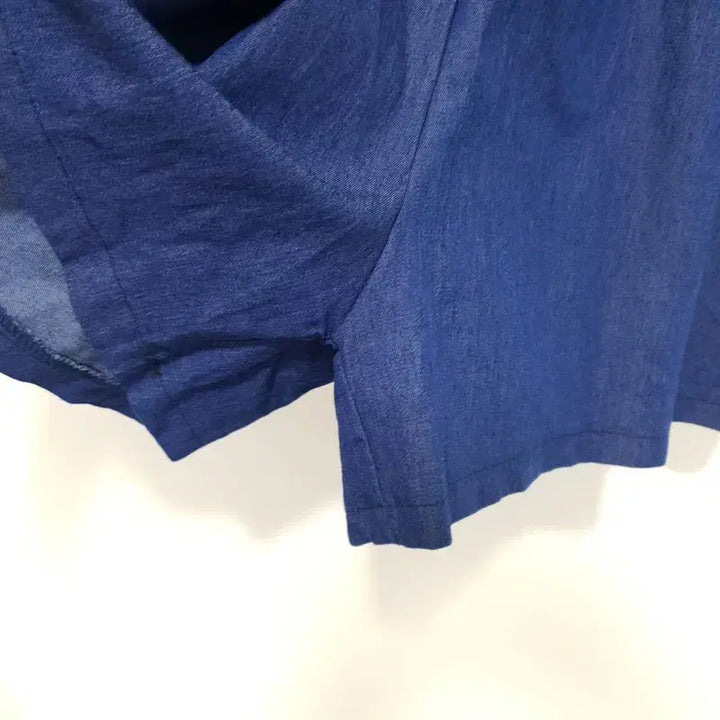 [BUNJANG] Puff Sleeve Denim Jumpsuit / 퍼프소매 데님 점프수트 F_S0265