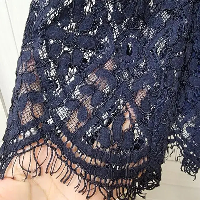 [BUNJANG] It MICHAA Lace Top and Skirt Set - Navy / 잇미샤 레이스 상의55/스커트 세트 네이비 66
