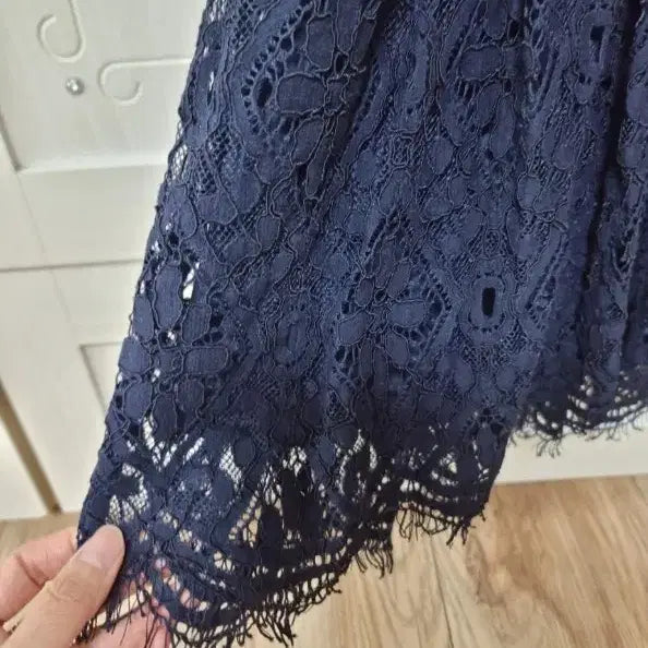 [BUNJANG] It MICHAA Lace Top and Skirt Set - Navy / 잇미샤 레이스 상의55/스커트 세트 네이비 66
