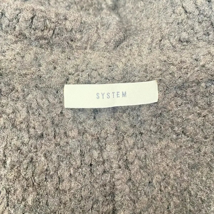 [BUNJANG] System Black Long Knit Vest Cardigan / 시스템 블랙 롱 니트 조끼 가디건