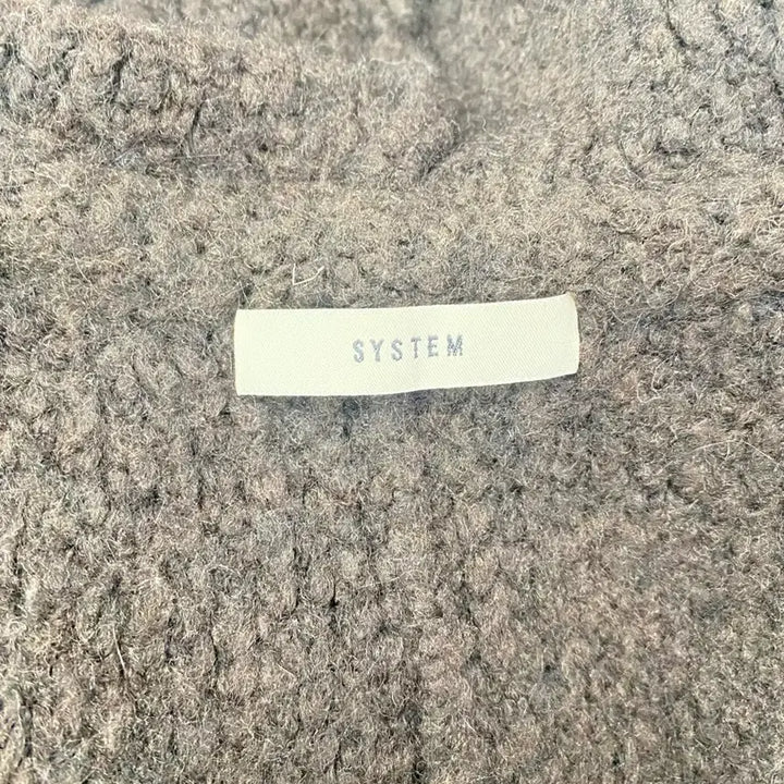 [BUNJANG] System Black Long Knit Vest Cardigan / 시스템 블랙 롱 니트 조끼 가디건