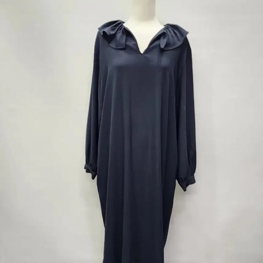 [BUNJANG] Le Corman Carafrill Long Dress / 르꼬르망 카라프릴 롱원피스F66~88